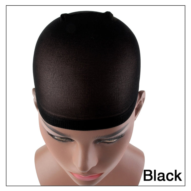 Alileader 2Pcs High Quality Wig Cap Brown Stocking Cap Cosplay Wig Caps Stocking Elastic Liner Mesh For Making Wigs