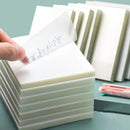 Transparent sticky notes with scrapes stickers sticky simple and high-value note paper for Student office stationery