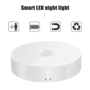 Motion Sensor LED Wireless Night Light Bedroom Lamp USB Rechargeable Energy-saving Automatic Wall-Mounted Body Induction Lamp