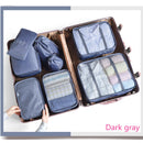8-piece Suitcase Organizer Storage Bag Travel Cosmetic Bag Clothes Underwear Shoes Packing Cube High Quality Travel Makeup Bags