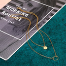 ZOVOLI Punk Gold Color Portrait Coin Pendant Necklace For Women Cuban Multilayered Chunky Thick Chain Necklaces Gothtic Jewelry