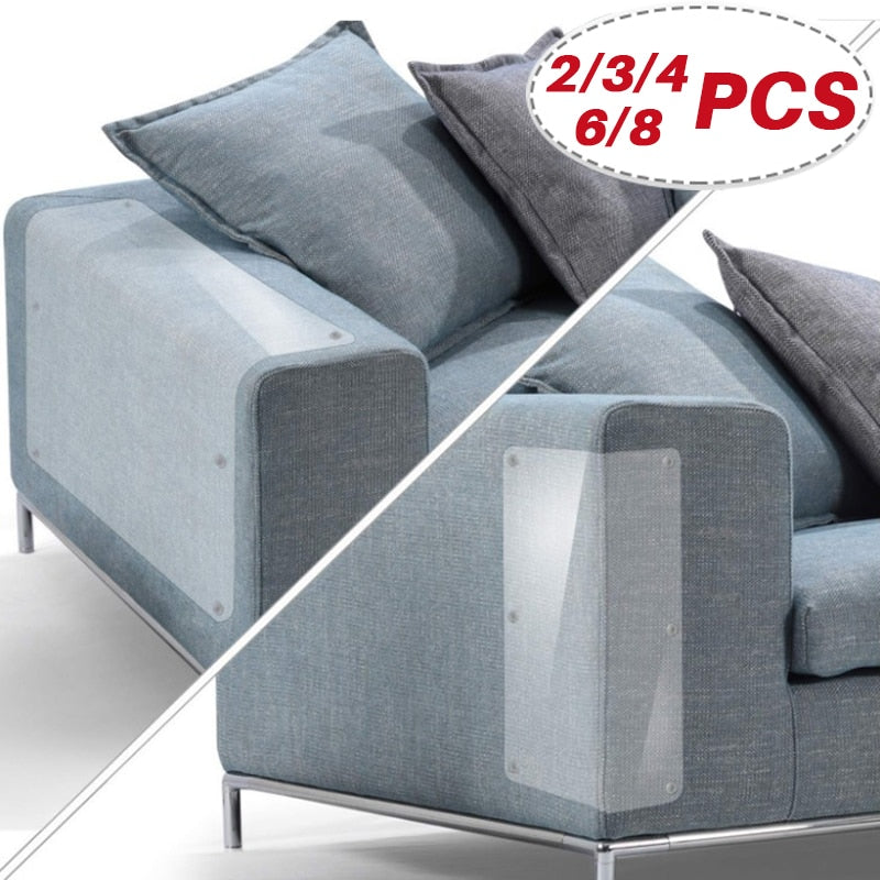 4pcs Cat Scratch Guards Sofa Protector Paw Pad Corner Guard Deterrent Pad  Furniture Flexible Vinyl Fit Leather Sofa Couch Door