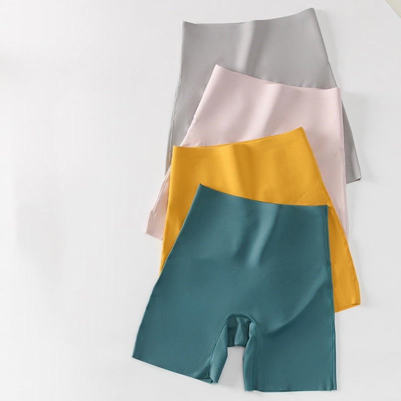 Flarixa Seamless Boxers Panties for Women Mid Waist Boxer Shorts