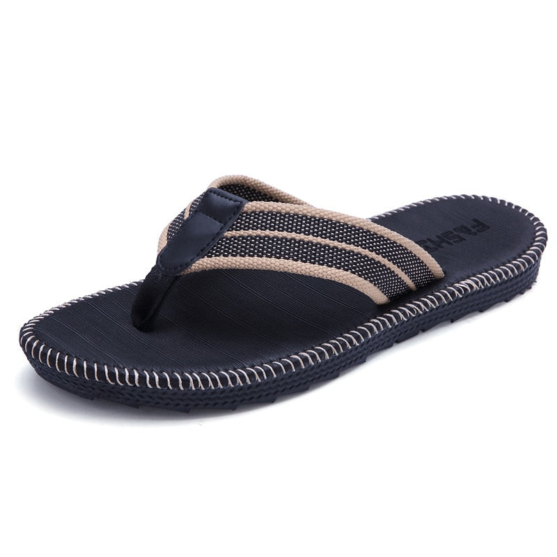 Couples Fashion Trend Flip Flops Home Slippers Non-Slip Beach Sewing Cool Student Clip Outside Slides