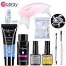 Mobray UV Poly Nail Gel Extension Nail Kit All For Manicure Set Acrylic Solution UV/LED Building Gel Polish For Nail Art Design