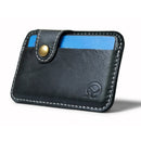 Leather Card Wallet Men Business Bank Card Holder Thin Credit Card Case Convenient Small Cards Pack Cash Pocket