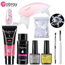 Mobray UV Poly Nail Gel Extension Nail Kit All For Manicure Set Acrylic Solution UV/LED Building Gel Polish For Nail Art Design