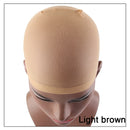 Alileader 2Pcs High Quality Wig Cap Brown Stocking Cap Cosplay Wig Caps Stocking Elastic Liner Mesh For Making Wigs