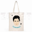 The Vampire Diaries Chronicles Vampiricas Hip Hop HipsterCartoon Print Shopping Bags Girls Fashion Casual Pacakge Hand Bag