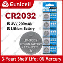EUNICELL 5PCS-25PCS 200mAh CR2032 Cell Coin Button Batteries CR 2032 5004LC DL2032 3V Lithium Battery For Watch Toys Car Remote