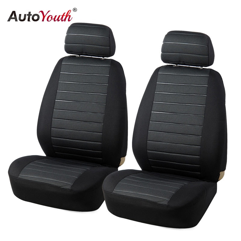 AUTOYOUTH Front Car Seat Covers Airbag Compatible Universal Fit Most Car SUV Car Accessories Car Seat Cover for Toyota 3 color