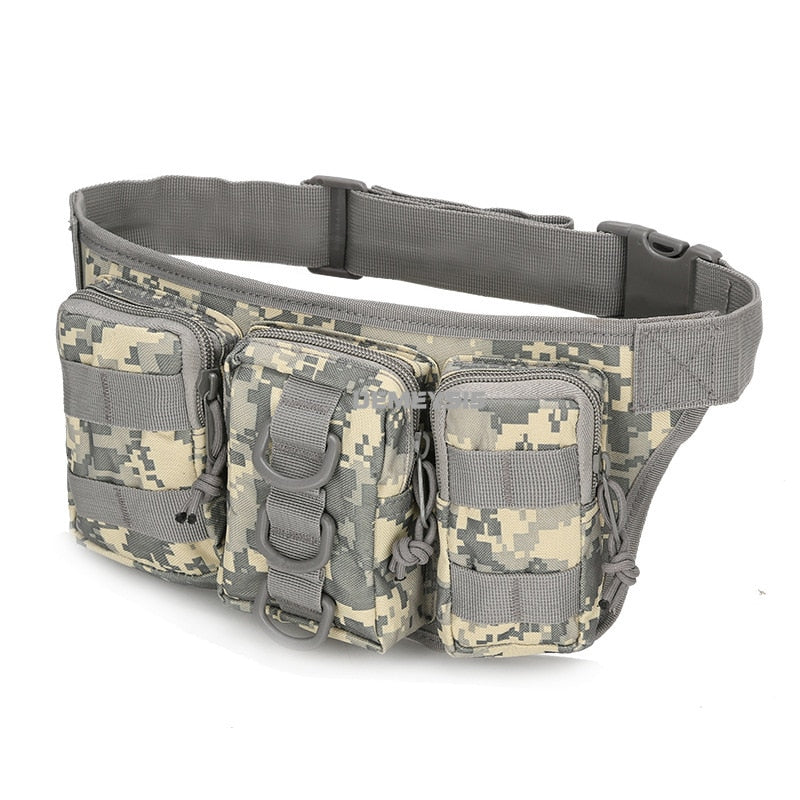 800D Waterproof Oxford Tactical Waist Bag Molle Military Airsoft Combat Bag Adjustable Outdoor Hiking Hunting Tools Waist Bags