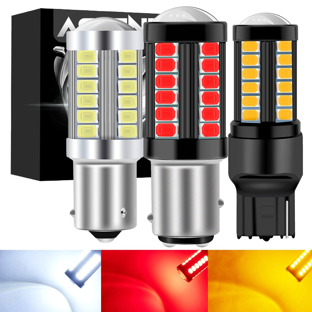 1X Strobe LED 1156 BA15S P21W 1157 P21/5W BAY15D BAU15S PY21W W21/5W 7440  W21W Car Tail Bulb Brake Reverse Lamp DRL Signal Light