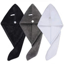 Sinland Ultra Super Absorbent Microfiber Twist Hair Turban Drying Towel Hair Wrap Cap For Bathroom Spa Hot Sale 25cmx65cm 2 PCS