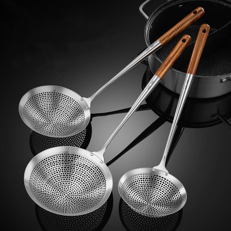 Colander Etymology Stainless Steel Colander Strainer Soup Spoon Hot Pot Oil Filter Skimme