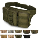 800D Waterproof Oxford Tactical Waist Bag Molle Military Airsoft Combat Bag Adjustable Outdoor Hiking Hunting Tools Waist Bags