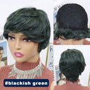 Short Pixie Cut Straight Hair Wig Peruvian Human Hair Wigs For Black Women 150% Glueless Machine Made Wig Free Shipping
