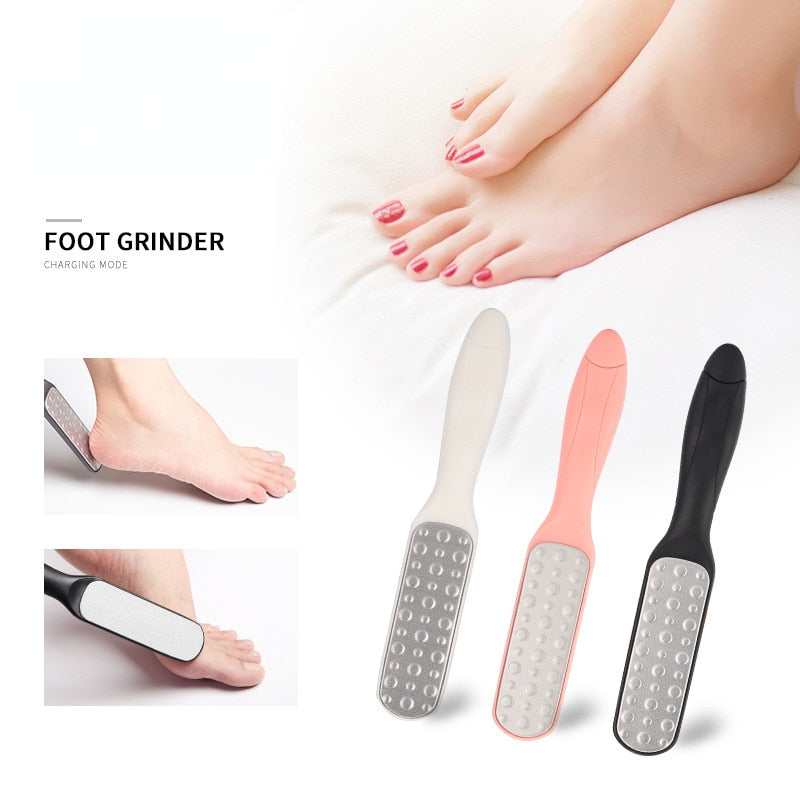 Foot Scrubber 2pcs, Callus Remover for Feet with Stainless Steel, Foot File  Set of 2, Pedicure Tools, Foot Scrub Supplies Black