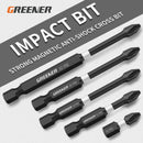 Greener Impact Strong Magnetic Batch Head Cross High Hardness Hand Drill Bit Screw Electric Screwdriver Set 50 65 70 90 150mm