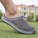 Sandals Beach Wading Shoes Lovers Breathable Men Net Surfaced Beach Shoes Lazy Bird Nest White Slippers