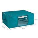 1PCS Large Storage Box Storage Bag with Zipper Transparent Folding Organizer Bedroom Shelf Visible Wardrobe Storage organizer