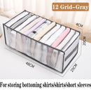 7 Grid Jeans storage boxes Closet Organizer Wardrobe Dividers Drawer Organizers  Foldable Underwear Storage Box
