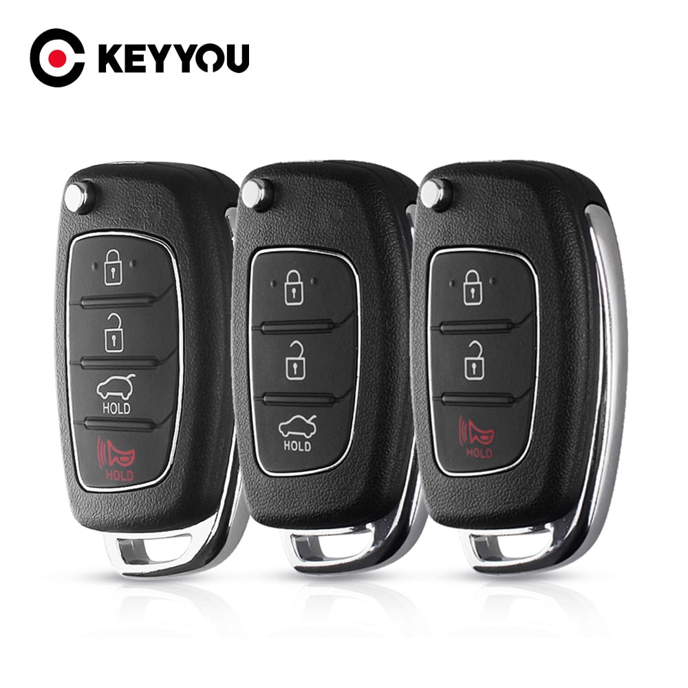 Keyyou modifiziert 3 Tasten Remote Flip Folding Auto Schlüssel