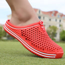 Sandals Beach Wading Shoes Lovers Breathable Men Net Surfaced Beach Shoes Lazy Bird Nest White Slippers