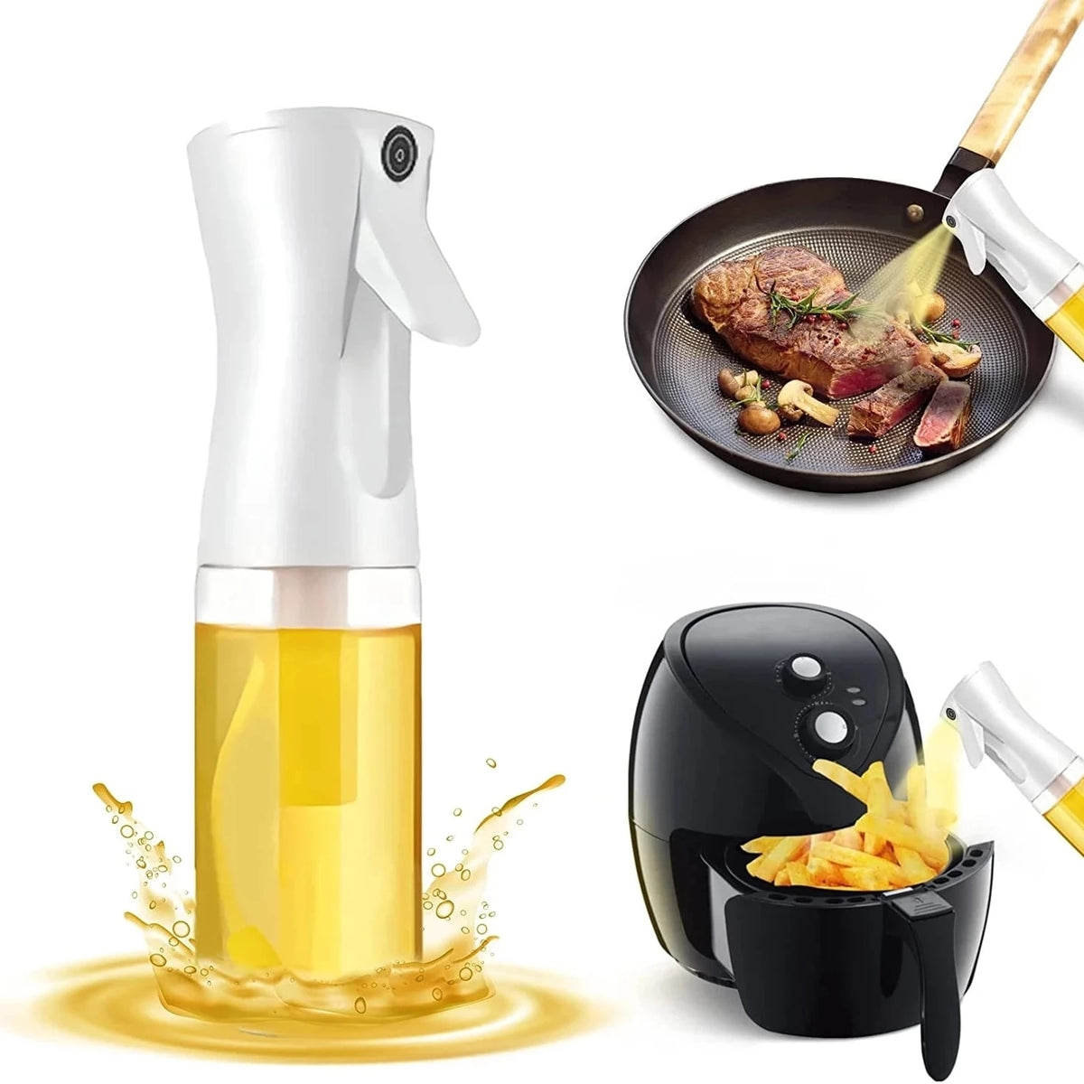 Multifunction Oil Spray Bottle Olive Oil Vinegar Soy Sauce Cooking Baking Bbq Frying Fryer Kitchen Camping  Outdoor Refillable Dispenser G 601102625297166