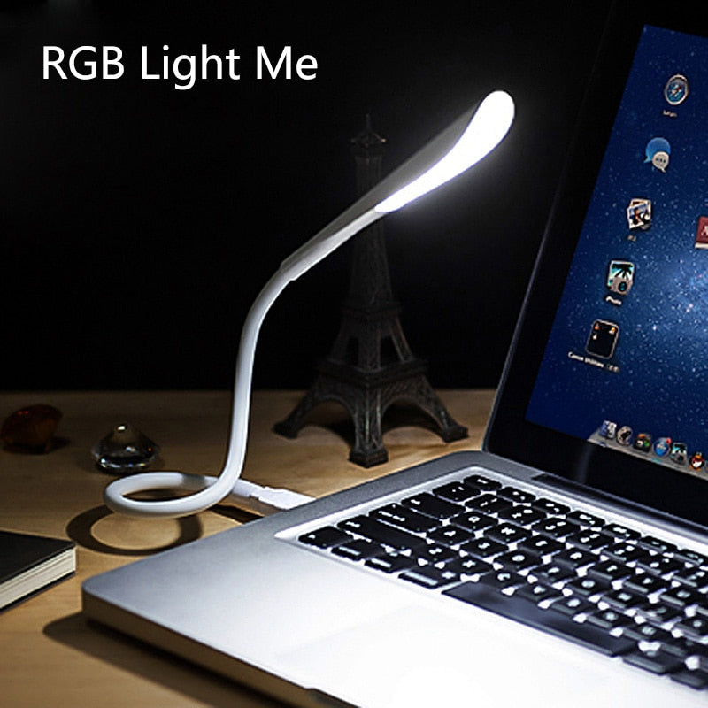 Mini Portable Laptops USB LED Light Touch Sensor Dimmable Table Desk Lamp for Power Bank Camping PC Laptops Book Night Lighting