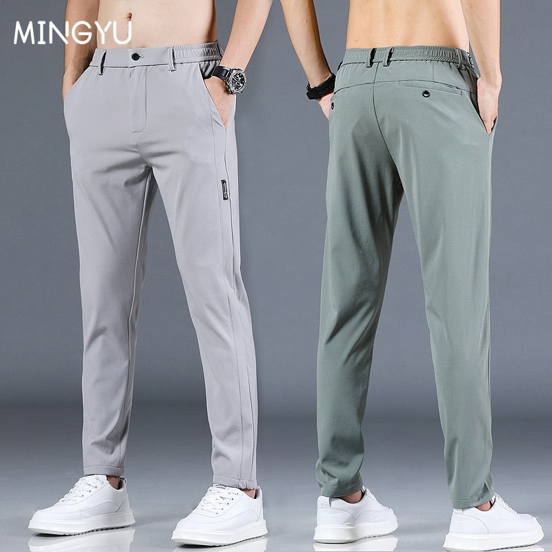 Lisingtool Halara Pants Summer Cropped Trousers Men's Thin Casual