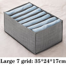 7 Grid Jeans storage boxes Closet Organizer Wardrobe Dividers Drawer Organizers  Foldable Underwear Storage Box