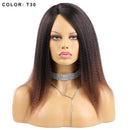 14 Inch Synthetic Yaki Hair Wig Natural Soft Afro Kinky Straight Hair Wigs For African Women Wigs Daily Use