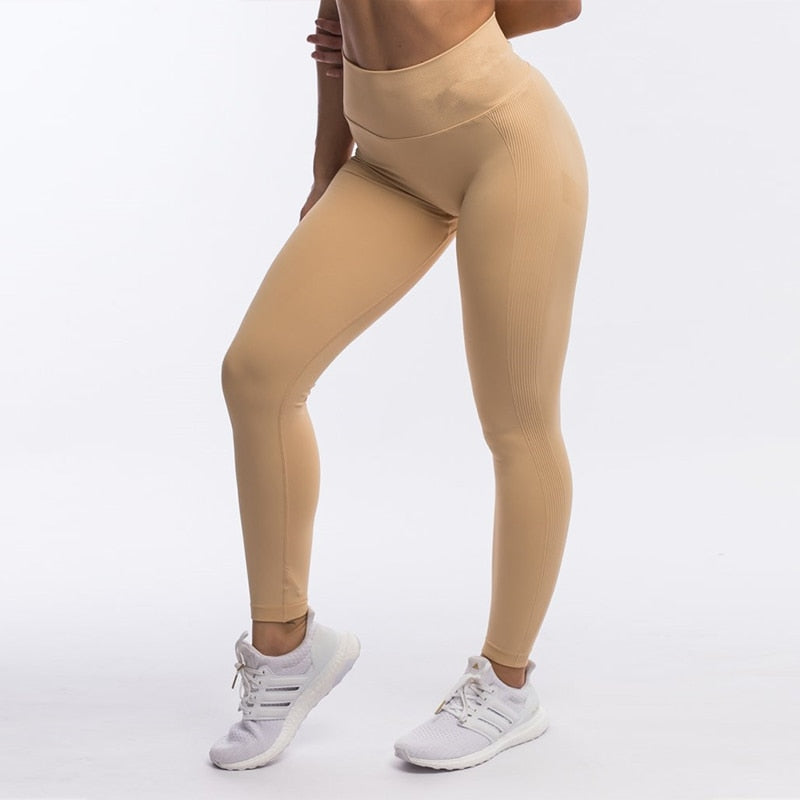 High Waist Seamless Yoga Pants Sports Leggings For Women&