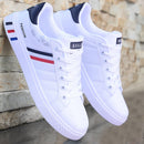 Men's Casual Shoes Lightweight Breathable Men Shoes Flat Lace-Up Men Sneakers White Business Travel Unisex Tenis Masculino