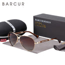 BARCUR Design Memery Alloy Sunglasses Polarized Gradient Men's Sun Glasses Women Pilot Eyewear Mirror Shades Oculos De Sol