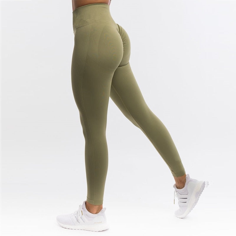 High Waist Seamless Yoga Pants Sports Leggings For Women's Workout