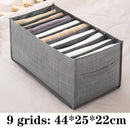 7 Grid Jeans storage boxes Closet Organizer Wardrobe Dividers Drawer Organizers  Foldable Underwear Storage Box