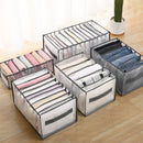 7 Grid Jeans storage boxes Closet Organizer Wardrobe Dividers Drawer Organizers  Foldable Underwear Storage Box