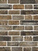 Faux Flat 3D Brick Peel And Stick Wallpaper Removable Brown/Black/White Vinyl Self Adhesive Wall Stickers For Wall Decoration