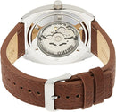 Seiko Men's SNKN37 Stainless Steel Automatic Self-Wind Watch with Brown Leather Band