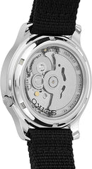 SEIKO Men's SNK809 SEIKO 5 Automatic Stainless Steel Watch with Black Canvas Strap