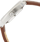 Seiko Men's SNKN37 Stainless Steel Automatic Self-Wind Watch with Brown Leather Band