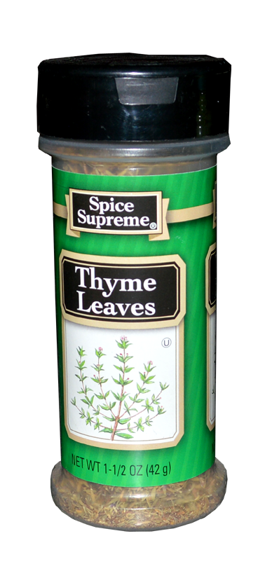 Spice Supreme Thyme Leaves Seasoning 1.5 Ounce Jar Cooking Dry Rob