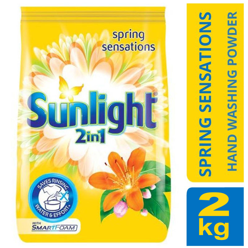 Sunlight 2in1 Hand Washing Detergent Yellow Sensation 2kg