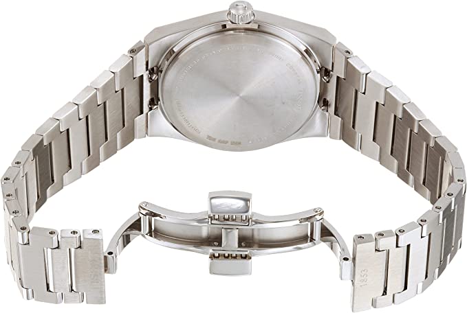 Tissot Unisex Tissot PRX 35mm 316L Stainless Steel case Quartz Watch, Grey, Stainless Steel, 11 (T1372101103100)