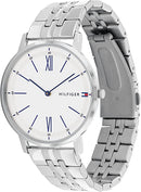 Tommy Hilfiger Men's Quartz Watch with Stainless Steel Strap, Silver