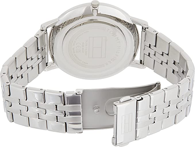Tommy Hilfiger Men's Quartz Watch with Stainless Steel Strap, Silver