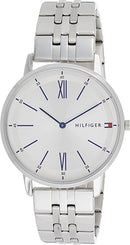 Tommy Hilfiger Men's Quartz Watch with Stainless Steel Strap, Silver