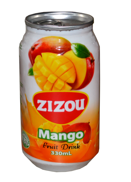 Zizou Fruit Juice Can 330ml Mango